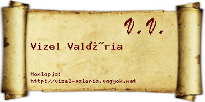 Vizel Valéria névjegykártya